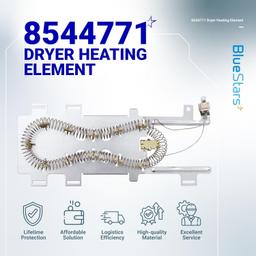 [Lifetime Warranty] 8544771 Dryer Heating Element - Compatible with Whirlpool Kenmore Maytag Dryers - Replaces WP8544771VP 7154072 1180054 AP6013115 PS11746337 W10836011 11087872602 MEDB950YG0 thumbnail 1