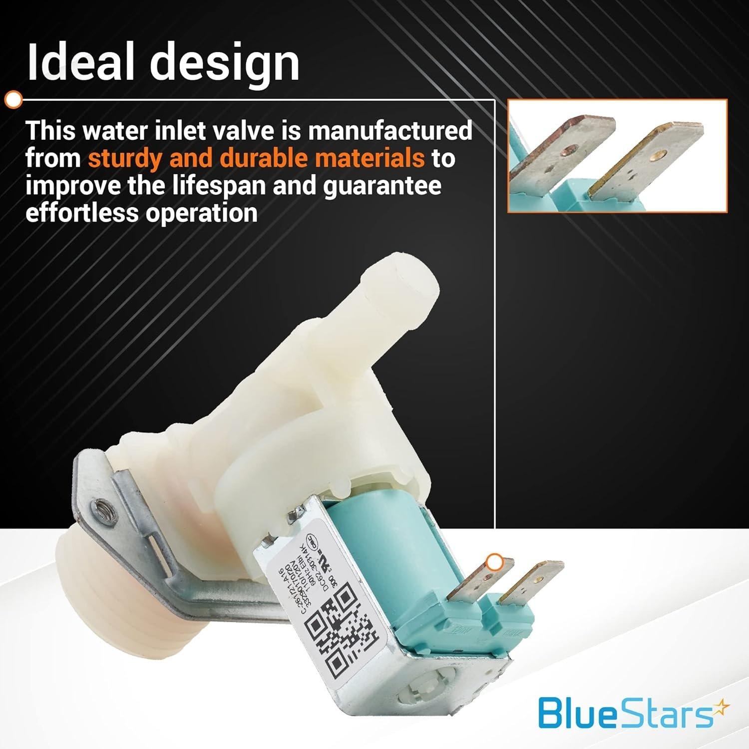 DC62-30312J & DC62-30314K Washer Cold and Hot Side Water Valve Set image 2