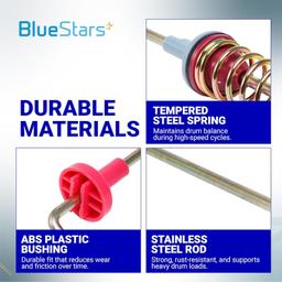 [Lifetime Warranty] DC97-16350T DC97-16350U Suspension Rods 26.2" - Fit WA50R5200AW/US WA50R5400AV/US WA50R5400AW/US WA45T3200AW/A4 WA45N3050AW/A4 WA50R5200AV/A4 Samsung Top Load Washer - Pack of 4 thumbnail 4