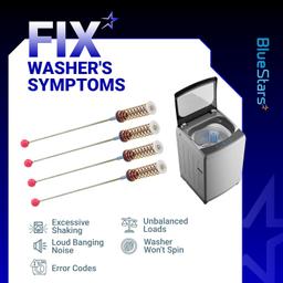 [Lifetime Warranty] DC97-16350T DC97-16350U Suspension Rods 26.2" - Fit WA50R5200AW/US WA50R5400AV/US WA50R5400AW/US WA45T3200AW/A4 WA45N3050AW/A4 WA50R5200AV/A4 Samsung Top Load Washer - Pack of 4 thumbnail 8