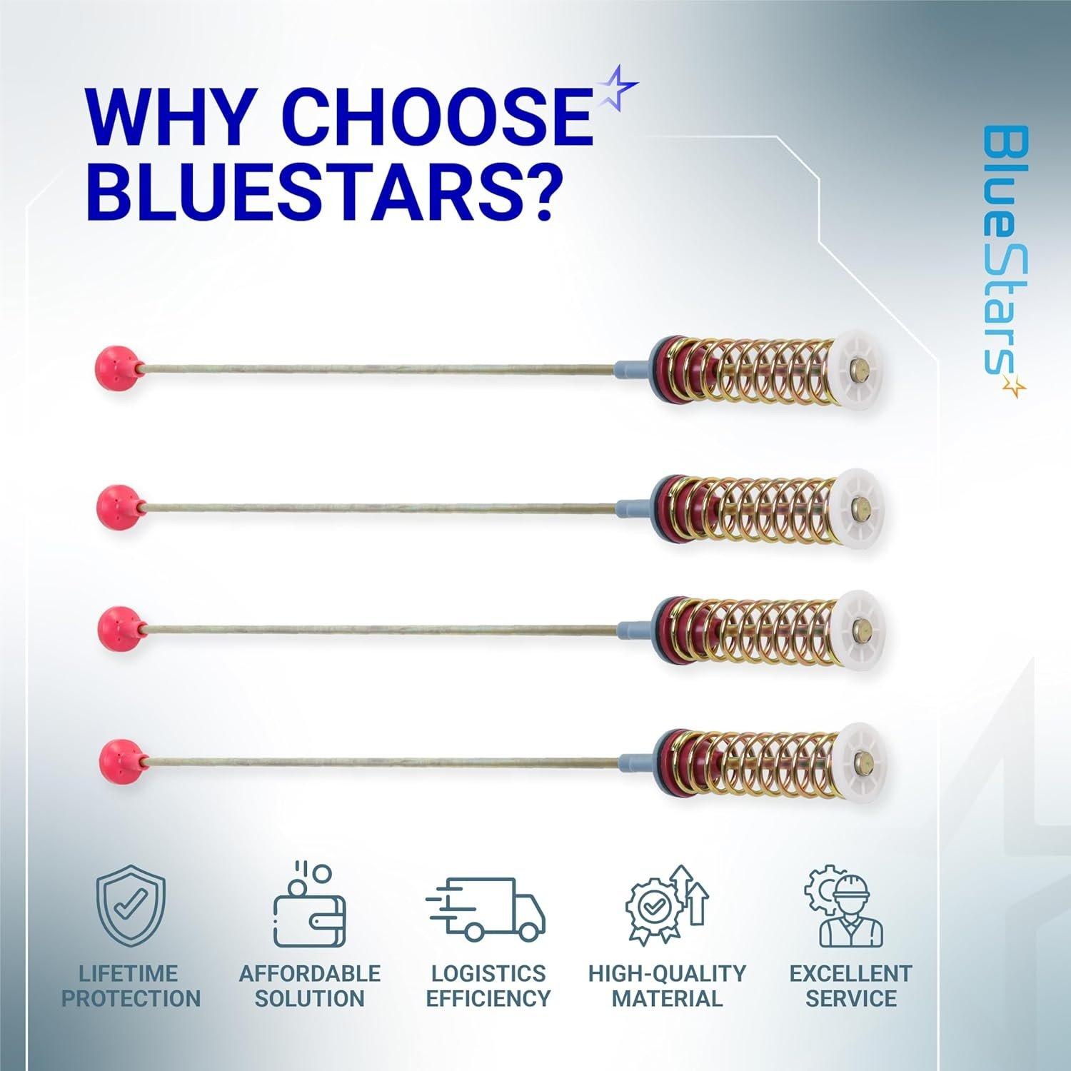 [Lifetime Warranty] DC97-16350T DC97-16350U Suspension Rods 26.2" - Fit WA50R5200AW/US WA50R5400AV/US WA50R5400AW/US WA45T3200AW/A4 WA45N3050AW/A4 WA50R5200AV/A4 Samsung Top Load Washer - Pack of 4 image 2