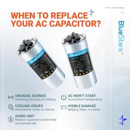[Lifetime Warranty] 70+7.5 uF MFD 370/440 VAC Round Dual Run Capacitor - Compatible with Air Conditioner, Heat Pump Condenser - Pack of 2 thumbnail 4