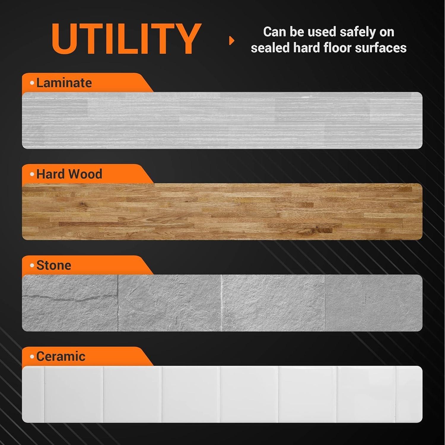 [Lifetime Warranty] Mop Pads Replacement for Bissell Spinwave 2124 2039A 2039 2307 23157 20391 20399 Hard Floor Mop Cleaners - 8 Heavy Scrub Pads (Orange) image 4