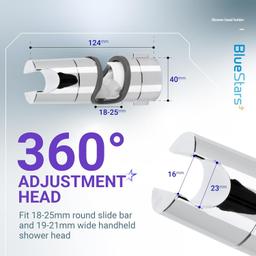 Adjustable Shower Head Holder - Pack of 2 thumbnail 1