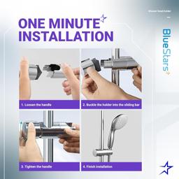 Adjustable Shower Head Holder - Pack of 2 thumbnail 2