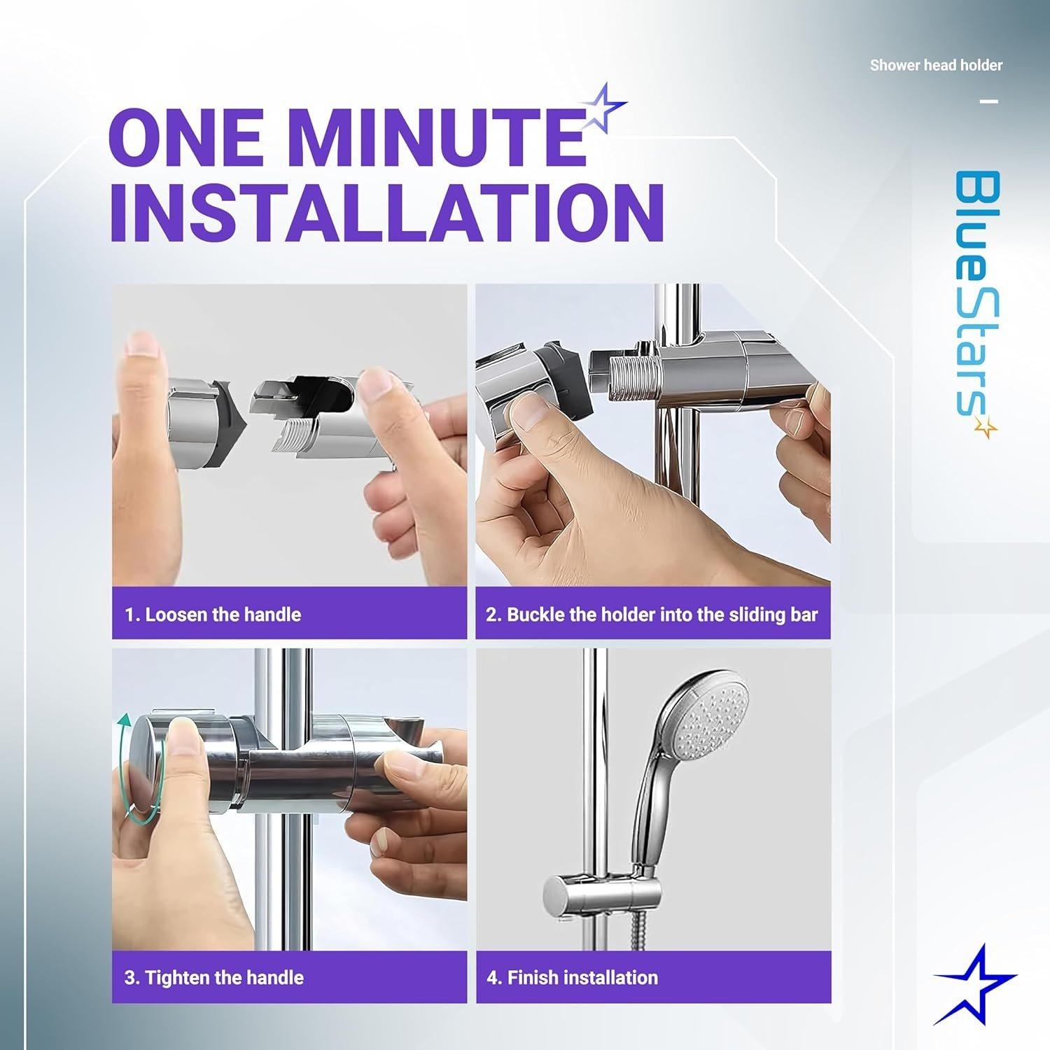 Adjustable Shower Head Holder - Pack of 2 image 2