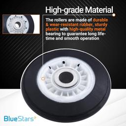 [Lifetime Warranty] 4581EL3001E Dryer Drum Roller Replacement – Compatible with LG & Kenmore Dryers - Replaces 4581EL3001A 4581EL3001F PS7321740 - Pack of 4 thumbnail 2