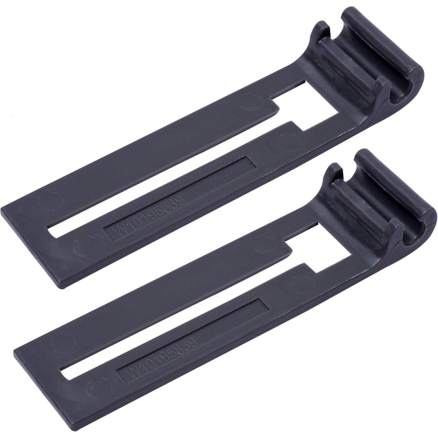 [Lifetime Warranty] W10195839 Dishwasher Rack Adjuster - Compatible with Whirlpool Kenmore KitchenAid Jenn-Air Dishwashers - Replaces WPW10195839 PS11750092 AP6016799 - Pack of 2 image 0