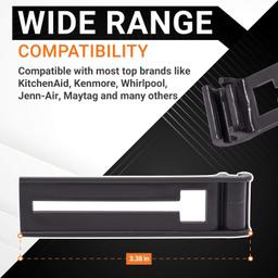 [Lifetime Warranty] W10195839 Dishwasher Rack Adjuster - Compatible with Whirlpool Kenmore KitchenAid Jenn-Air Dishwashers - Replaces WPW10195839 PS11750092 AP6016799 - Pack of 2 thumbnail 1