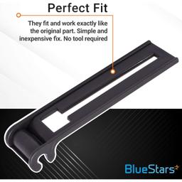 [Lifetime Warranty] W10195839 Dishwasher Rack Adjuster - Compatible with Whirlpool Kenmore KitchenAid Jenn-Air Dishwashers - Replaces WPW10195839 PS11750092 AP6016799 - Pack of 2 thumbnail 4