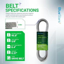 [Lifetime Warranty] Mower Drive Belt 954-0467A 90.8" x 5/8" thumbnail 6