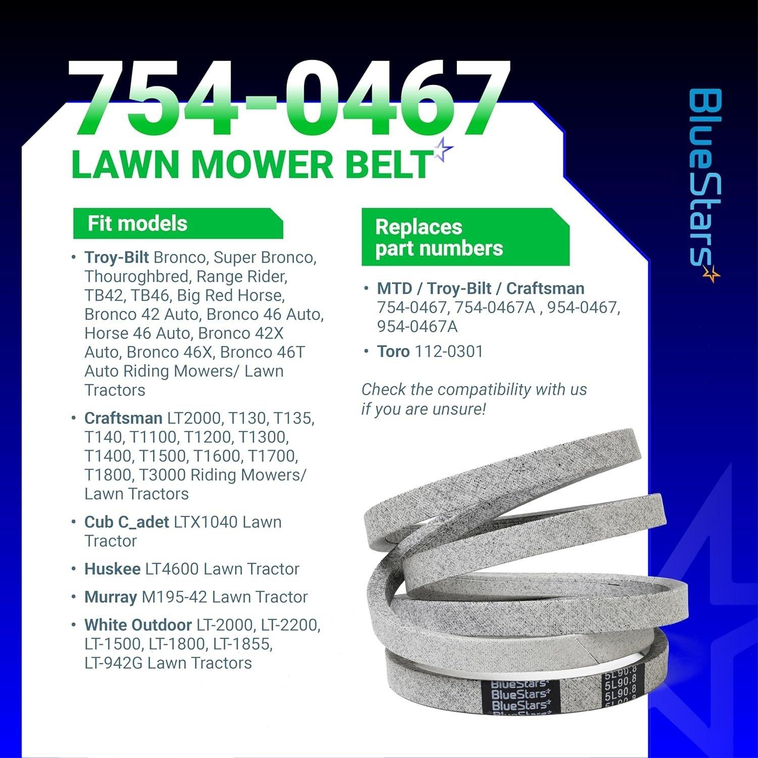 [Lifetime Warranty] Mower Drive Belt 954-0467A 90.8" x 5/8" image 3
