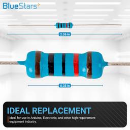 120pcs 1/2W (0.5 Watt) 10k ohm Metal Film Resistor thumbnail 2