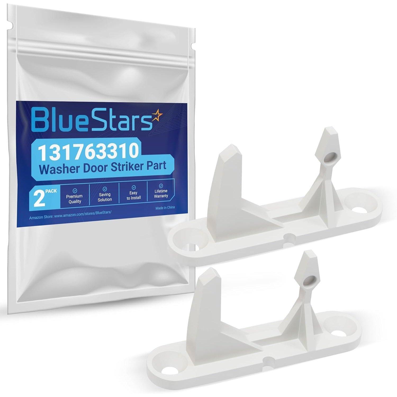 [Lifetime Warranty] 131763310 Washer Door Striker - Compatible with Frigidaire & Kenmore Washers - Replaces 131763300 AP3580441 PS890617 - Pack of 2 image 0