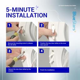 [Lifetime Warranty] 131763310 Washer Door Striker - Compatible with Frigidaire & Kenmore Washers - Replaces 131763300 AP3580441 PS890617 - Pack of 2 thumbnail 5