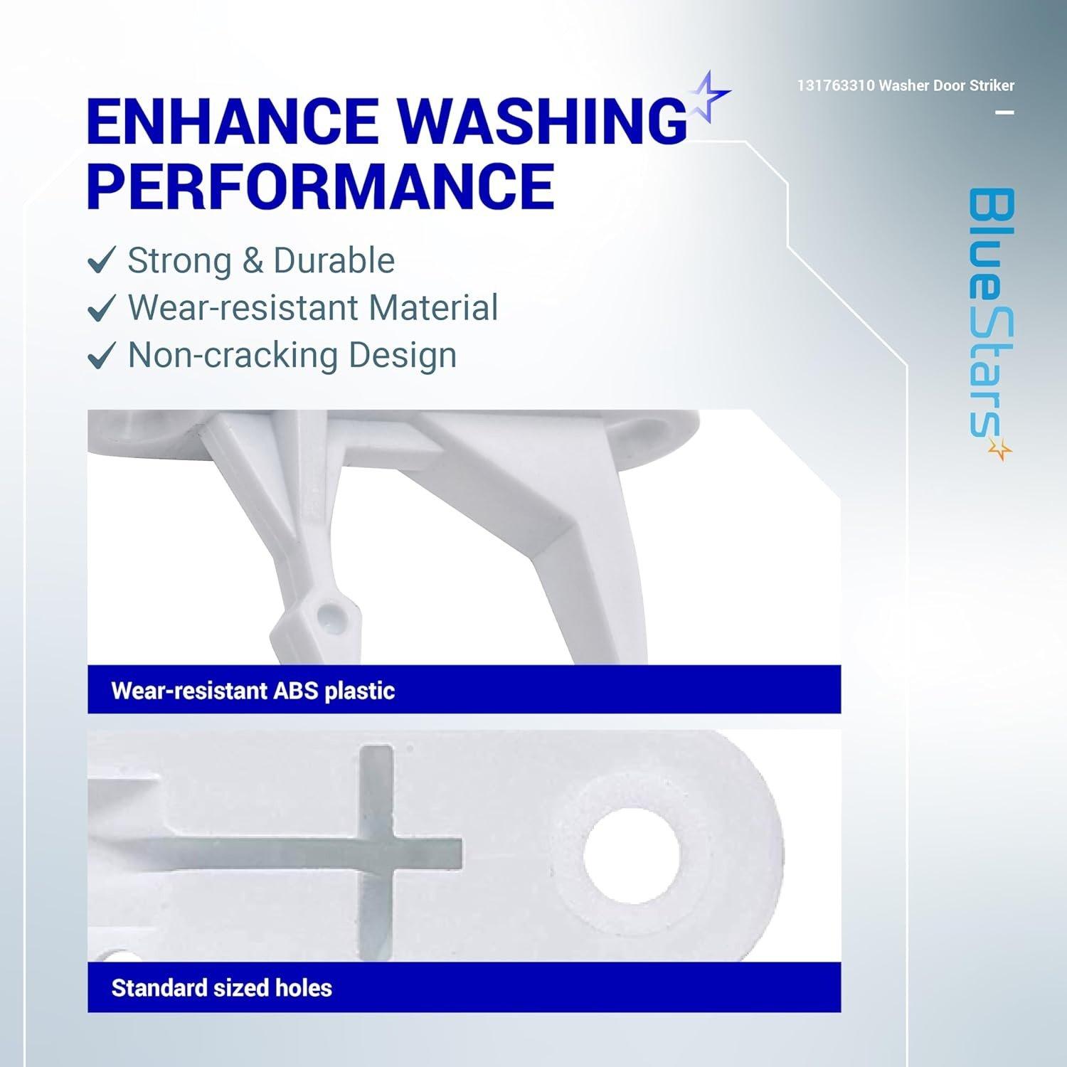 [Lifetime Warranty] 131763310 Washer Door Striker - Compatible with Frigidaire & Kenmore Washers - Replaces 131763300 AP3580441 PS890617 - Pack of 2 image 4