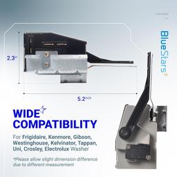 [Lifetime Warranty] 134101800 Washer Lid Lock Switch Replacement - Compatible with Frigidaire Electrolux Washers - Replaces 131595100 131675600 PS648775 AP2108159 thumbnail 7