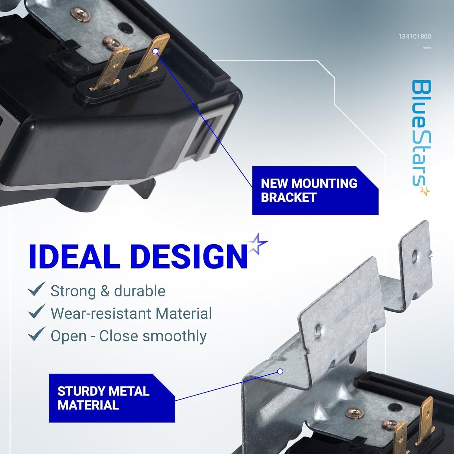 [Lifetime Warranty] 134101800 Washer Lid Lock Switch Replacement - Compatible with Frigidaire Electrolux Washers - Replaces 131595100 131675600 PS648775 AP2108159 image 2