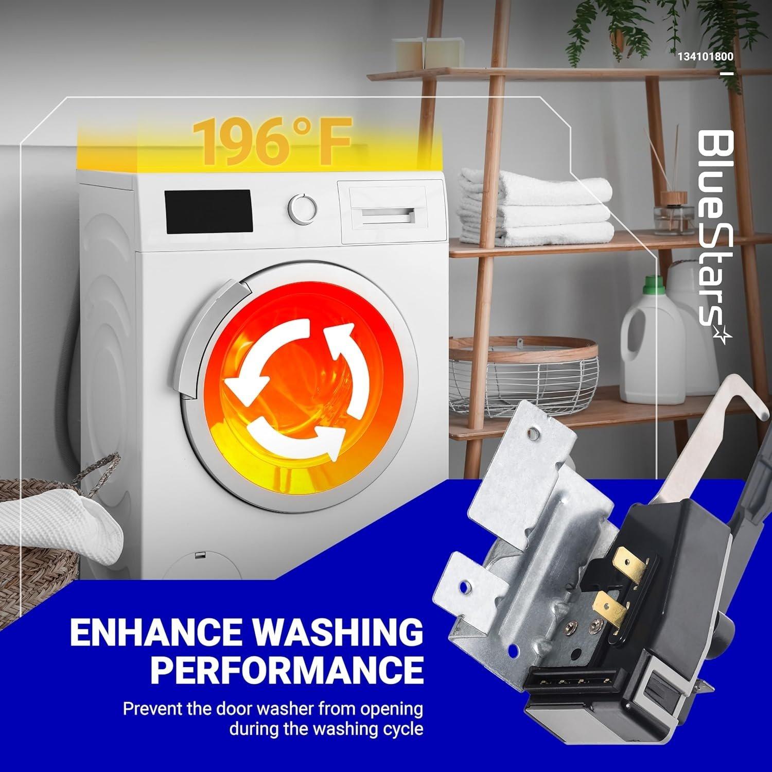 [Lifetime Warranty] 134101800 Washer Lid Lock Switch Replacement - Compatible with Frigidaire Electrolux Washers - Replaces 131595100 131675600 PS648775 AP2108159 image 3