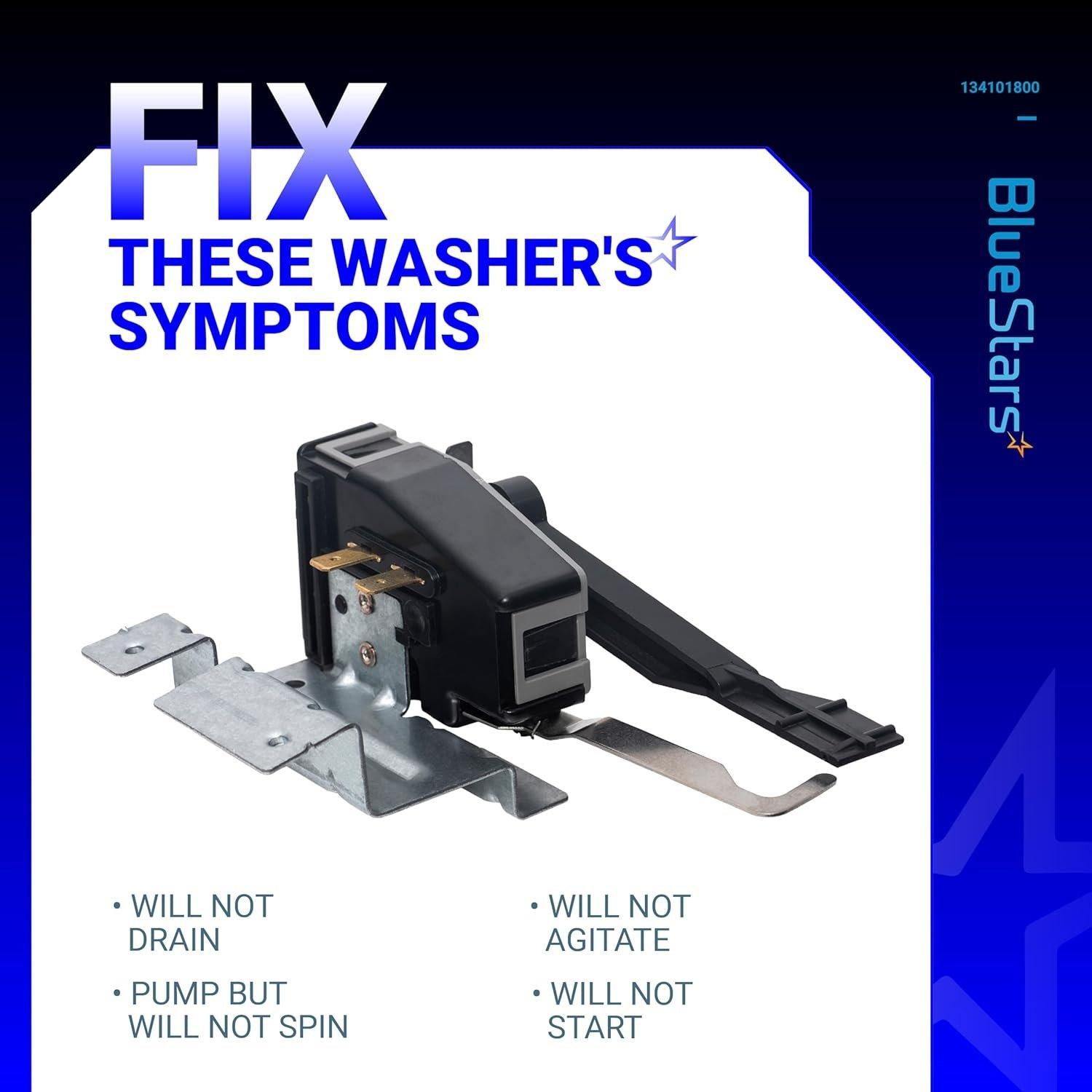 [Lifetime Warranty] 134101800 Washer Lid Lock Switch Replacement - Compatible with Frigidaire Electrolux Washers - Replaces 131595100 131675600 PS648775 AP2108159 image 5