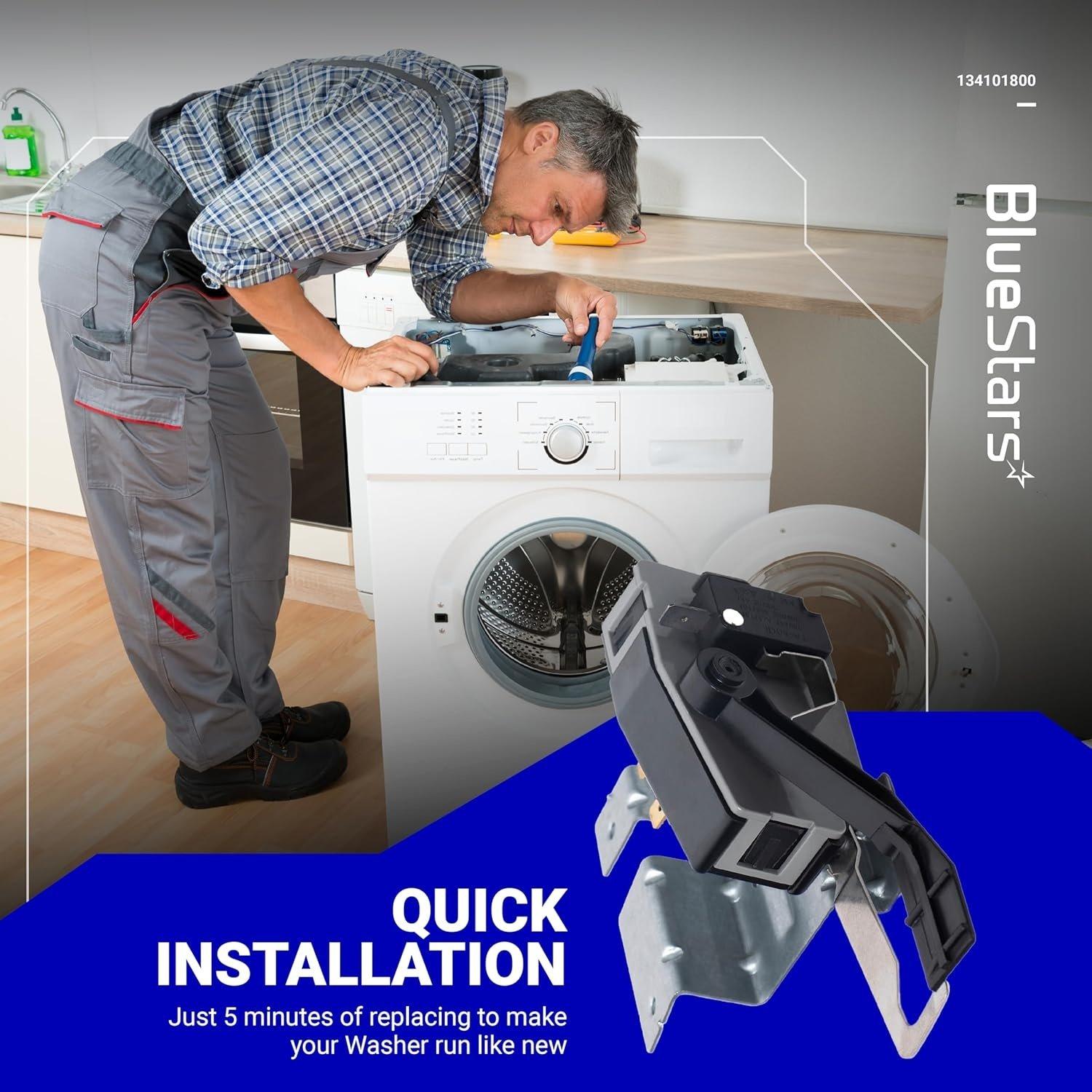 [Lifetime Warranty] 134101800 Washer Lid Lock Switch Replacement - Compatible with Frigidaire Electrolux Washers - Replaces 131595100 131675600 PS648775 AP2108159 image 4