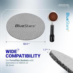 [Lifetime Warranty] 58.5mm Espresso Puck Screen - Pack of 2 thumbnail 2