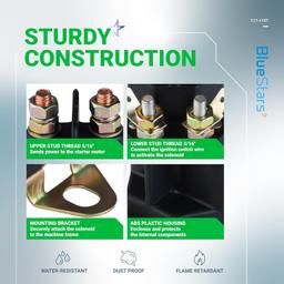 [Lifetime Warranty] 12V 4-Terminal 117-1197 Starter Solenoid thumbnail 7