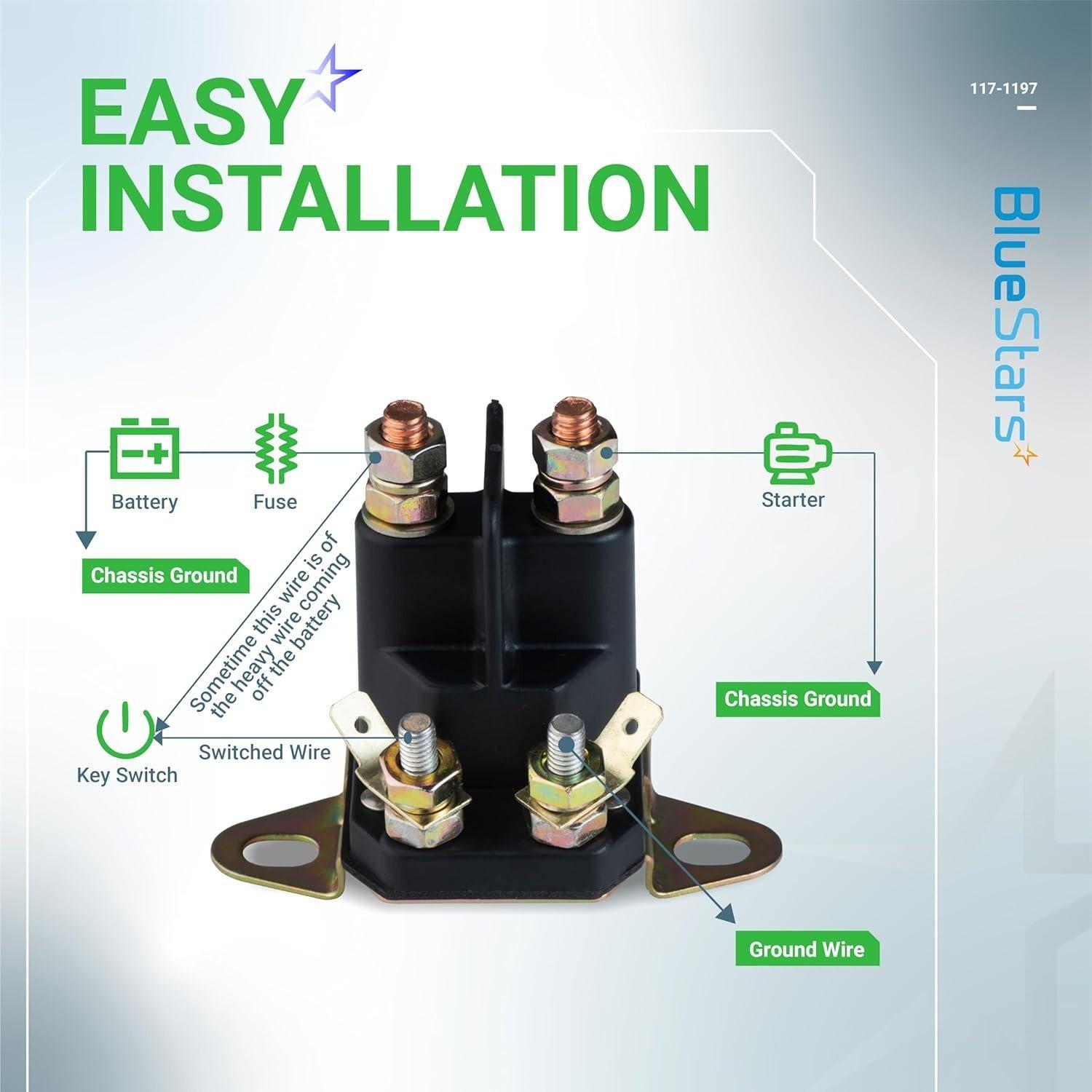 [Lifetime Warranty] 12V 4-Terminal 117-1197 Starter Solenoid image 2