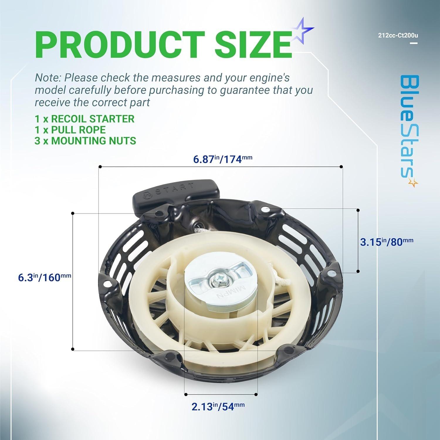 [Lifetime Warranty] 212 Ct200u Pull Start Recoil Starter image 7