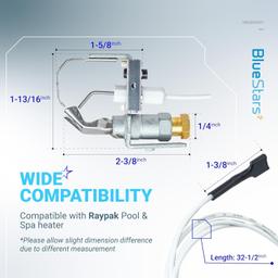 [Lifetime Warranty] 002003F Pilot Natural/Propane Lid Pool Heater Parts thumbnail 2