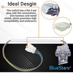 [Lifetime Warranty] 3949238 Washer Lid Switch - Compatible with Whirlpool Kenmore Washers - Replaces WP3949238 PS11742021 AP6008880 - Pack of 5 thumbnail 3