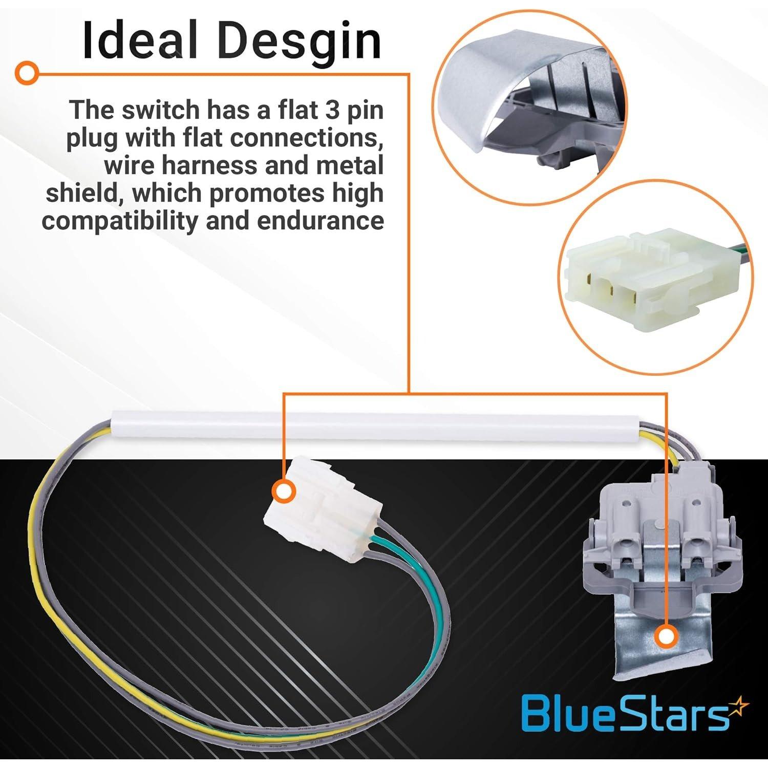 [Lifetime Warranty] 3949238 Washer Lid Switch - Compatible with Whirlpool Kenmore Washers - Replaces WP3949238 PS11742021 AP6008880 - Pack of 5 image 3