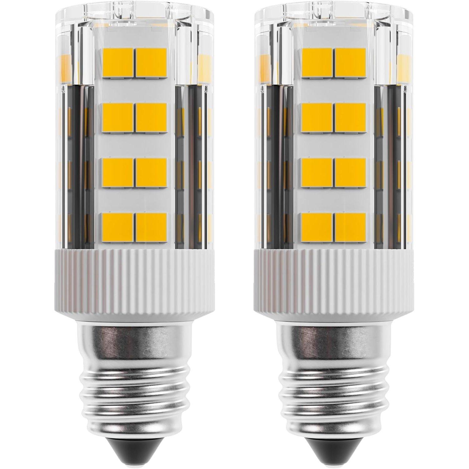 [Lifetime Warranty] WE05X20431 LED Dryer Drum Light Bulb 3.5W 120V E12 Candelabra Base 3000K Warm White - For GE Whirlpool Kenmore KitchenAid - Replace WE4M305 22002263 WP3395618 - Pack of 2 image 0