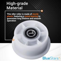 [Lifetime Warranty] DC97-07509B DC93-00634A Idler Pulley Wheel - Compatible With Samsung Amana Maytag Kenmore - Replaces AP6038887 PS11771601 DV42H5000EW DV42H5000GW DV42H5200EW DV42H5200GW thumbnail 3