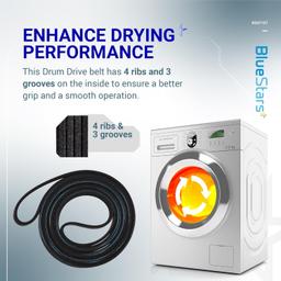 [Lifetime Warranty] 8547157 Dryer Drum Belt 94-Inch Replacement - Compatible with Whirlpool & Kenmore Dryers - Replaces WP8547157 AP6013152 thumbnail 6