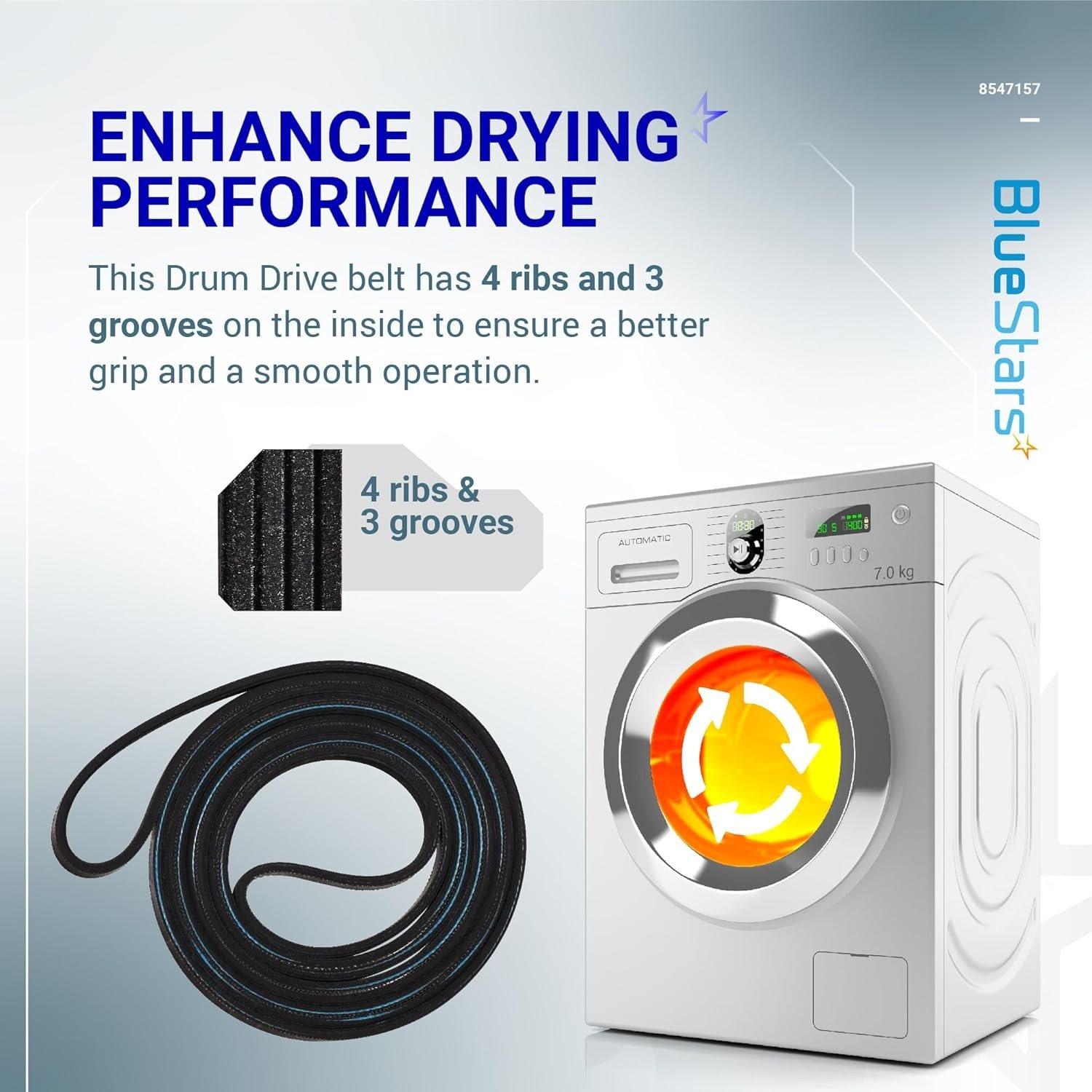 [Lifetime Warranty] 8547157 Dryer Drum Belt 94-Inch Replacement - Compatible with Whirlpool & Kenmore Dryers - Replaces WP8547157 AP6013152 image 6