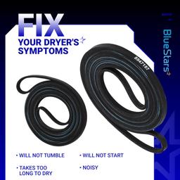 [Lifetime Warranty] 8547157 Dryer Drum Belt 94-Inch Replacement - Compatible with Whirlpool & Kenmore Dryers - Replaces WP8547157 AP6013152 thumbnail 5