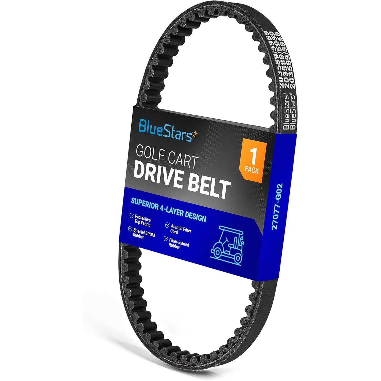 [Lifetime Warranty] Golf Cart Drive Belt Replaces 27077 image 0
