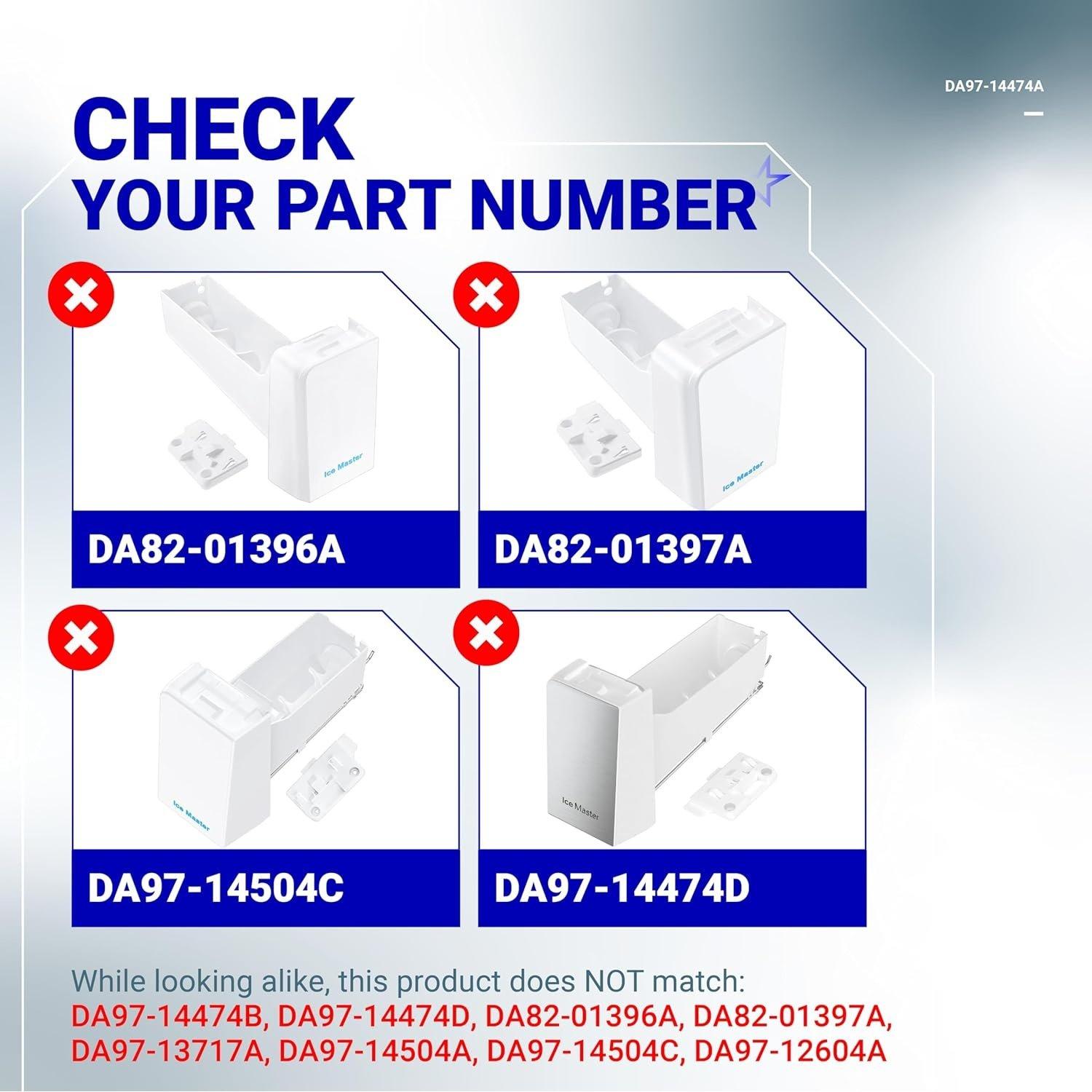 [Lifetime Warranty] DA97-14474A DA97-14474C DA97-12604D Ice Bucket - for Samsung RF25, RF26, RF28 Series Refrigerators RF26J7500SR, RF28HFEDTSR, RF265BEAESR - Replaces DA97-21040A, AP6034185 image 5