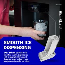 [Lifetime Warranty] DA97-14474A DA97-14474C DA97-12604D Ice Bucket - for Samsung RF25, RF26, RF28 Series Refrigerators RF26J7500SR, RF28HFEDTSR, RF265BEAESR - Replaces DA97-21040A, AP6034185 thumbnail 6