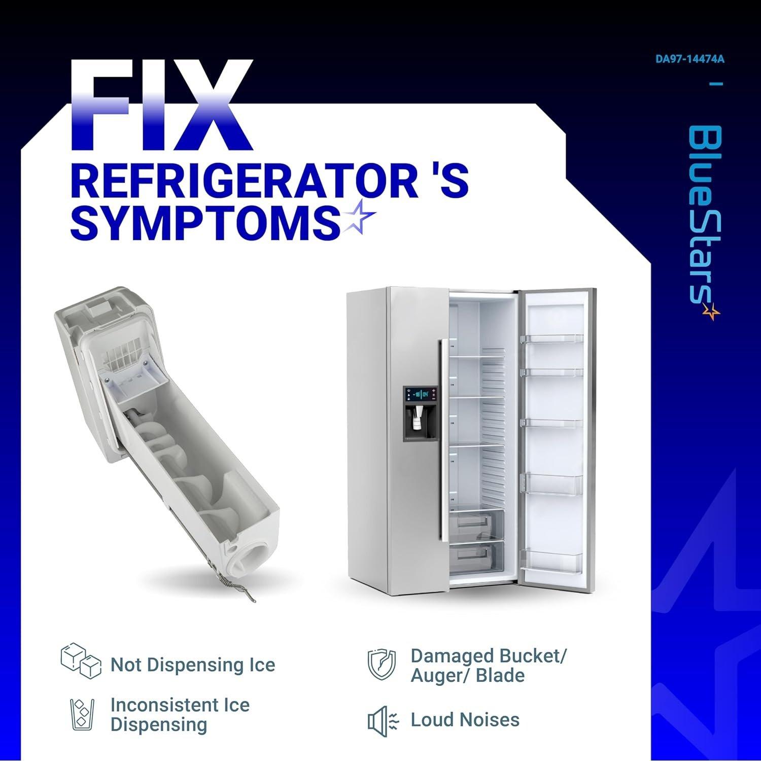 [Lifetime Warranty] DA97-14474A DA97-14474C DA97-12604D Ice Bucket - for Samsung RF25, RF26, RF28 Series Refrigerators RF26J7500SR, RF28HFEDTSR, RF265BEAESR - Replaces DA97-21040A, AP6034185 image 7