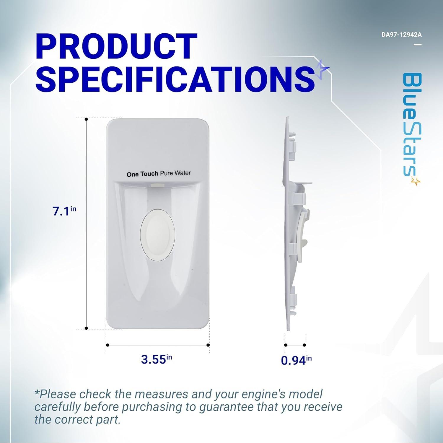 [Lifetime Warranty] DA97-12942A Assy Dispenser Cover - Compatible with Samsung Refrigerators Water Dispenser Cover Accessories - Replaces AP5651849, 3036257, PS5575407 image 6