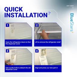 [Lifetime Warranty] DA97-12942A Assy Dispenser Cover - Compatible with Samsung Refrigerators Water Dispenser Cover Accessories - Replaces AP5651849, 3036257, PS5575407 thumbnail 2