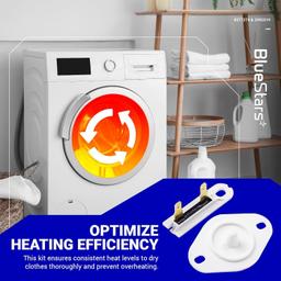 [Lifetime Warranty] 8577274 Dryer Thermistor and 3392519 Dryer Thermal Fuse Replacement Kit - Compatible with Whirlpool & Kenmore Dryers - Replaces AP6013514 PS11746740 AP6008325 3388651 PS11741460 thumbnail 2