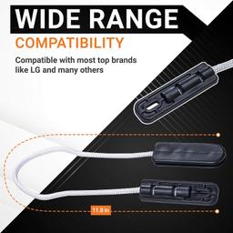 [Lifetime Warranty] 4933DD3001B Dishwasher Door Hinge Cable Assembly Replacement - Compatible for LG Dishwashers - Replaces 4933DD3001A PS3524406 AP4511304 - Pack of 2 thumbnail 4