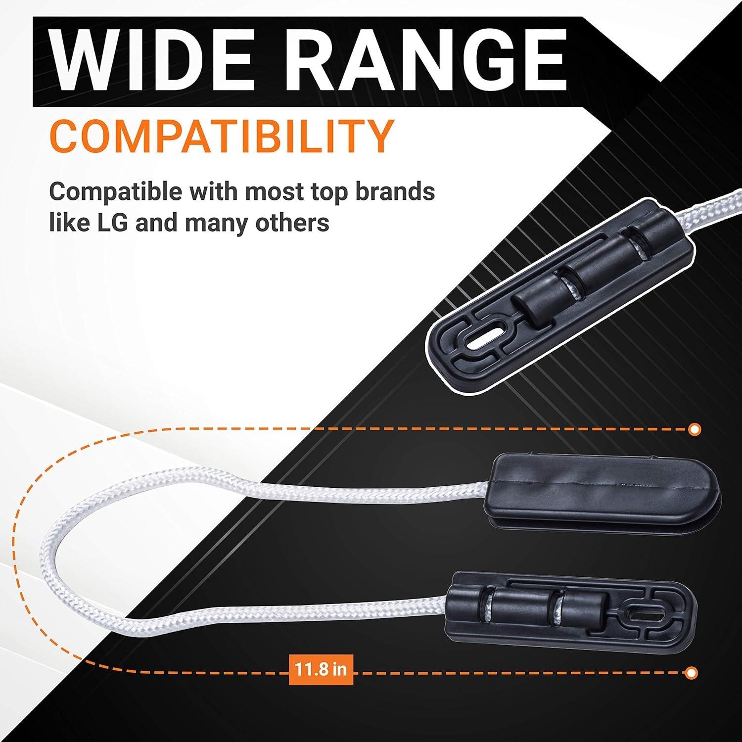 [Lifetime Warranty] 4933DD3001B Dishwasher Door Hinge Cable Assembly Replacement - Compatible for LG Dishwashers - Replaces 4933DD3001A PS3524406 AP4511304 - Pack of 2 image 4