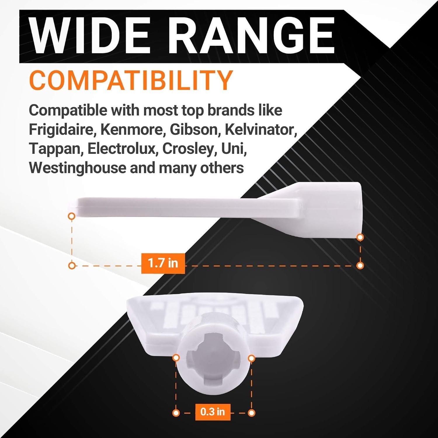 [Lifetime Warranty] 297147700 Refrigerator Door Lock Key - Compatible with Frigidaire Kenmore Electrolux Freezers - Replaces AP4301346, PS1991481, 216702900, 06599905, 08037402, 1259502 - Pack of 2 image 2