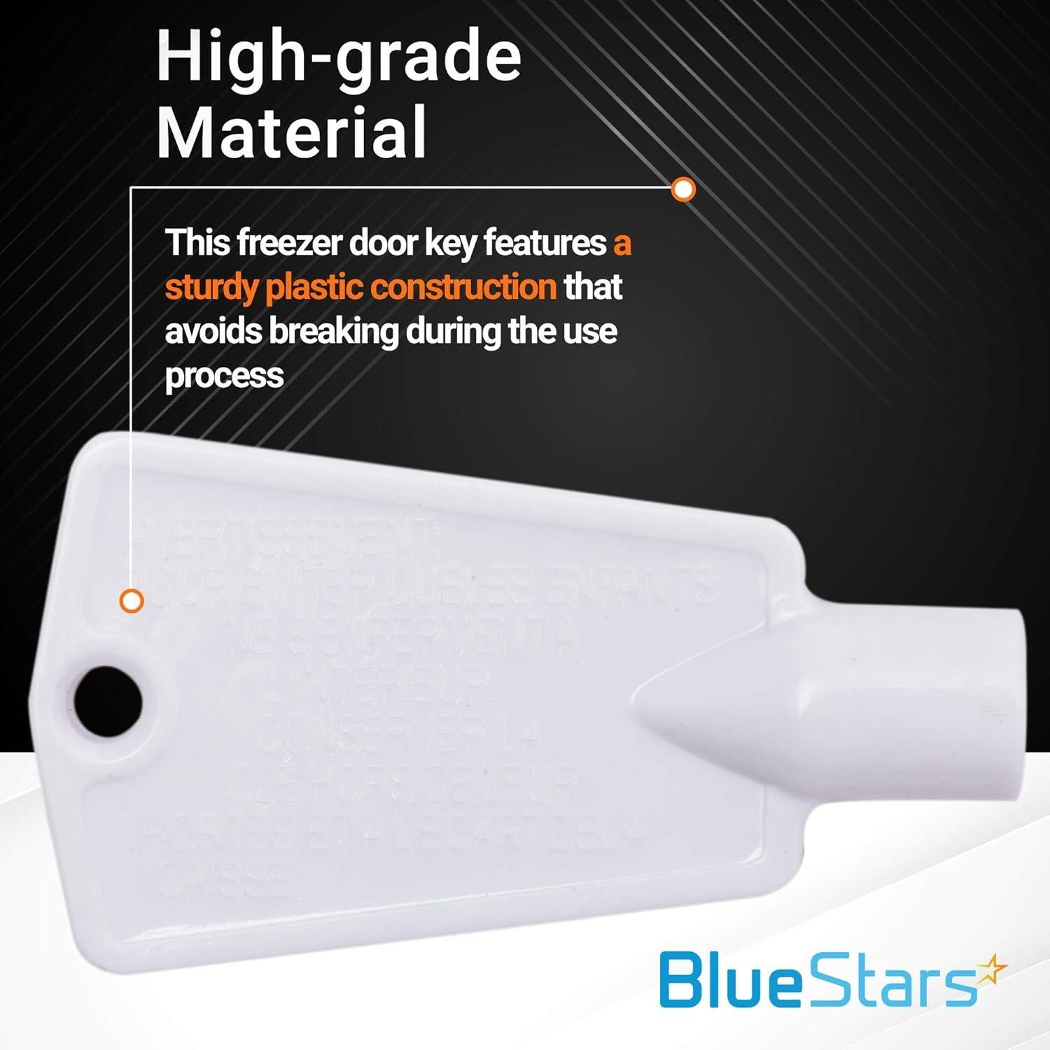 [Lifetime Warranty] 297147700 Refrigerator Door Lock Key - Compatible with Frigidaire Kenmore Electrolux Freezers - Replaces AP4301346, PS1991481, 216702900, 06599905, 08037402, 1259502 - Pack of 2 image 4