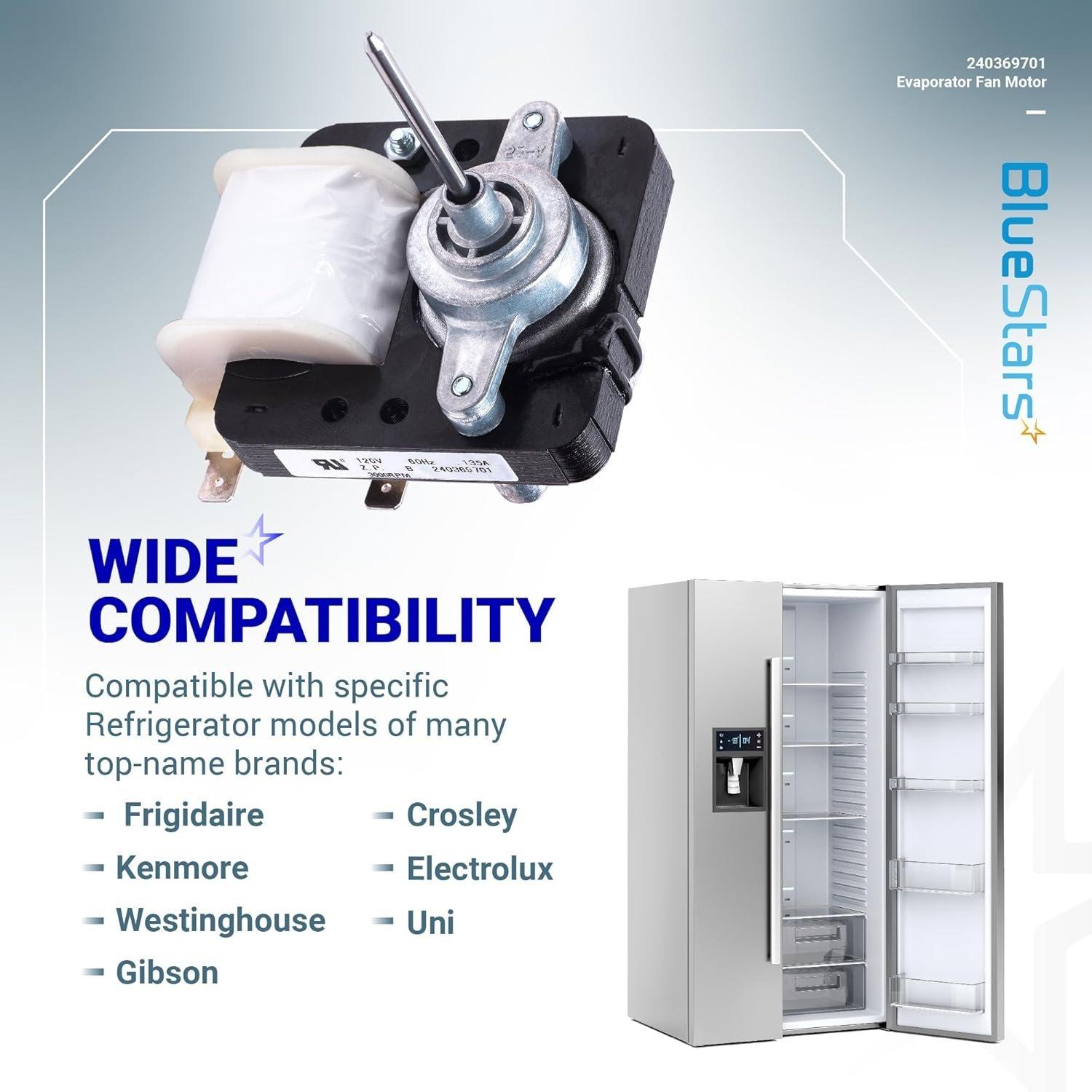 [Lifetime Warranty] 240369701 Refrigerator Evaporator Fan Motor - Compatible with Frigidaire Kenmore Electrolux Refrigerators - Replaces AP4700070 PS3419839 5303918549 image 7