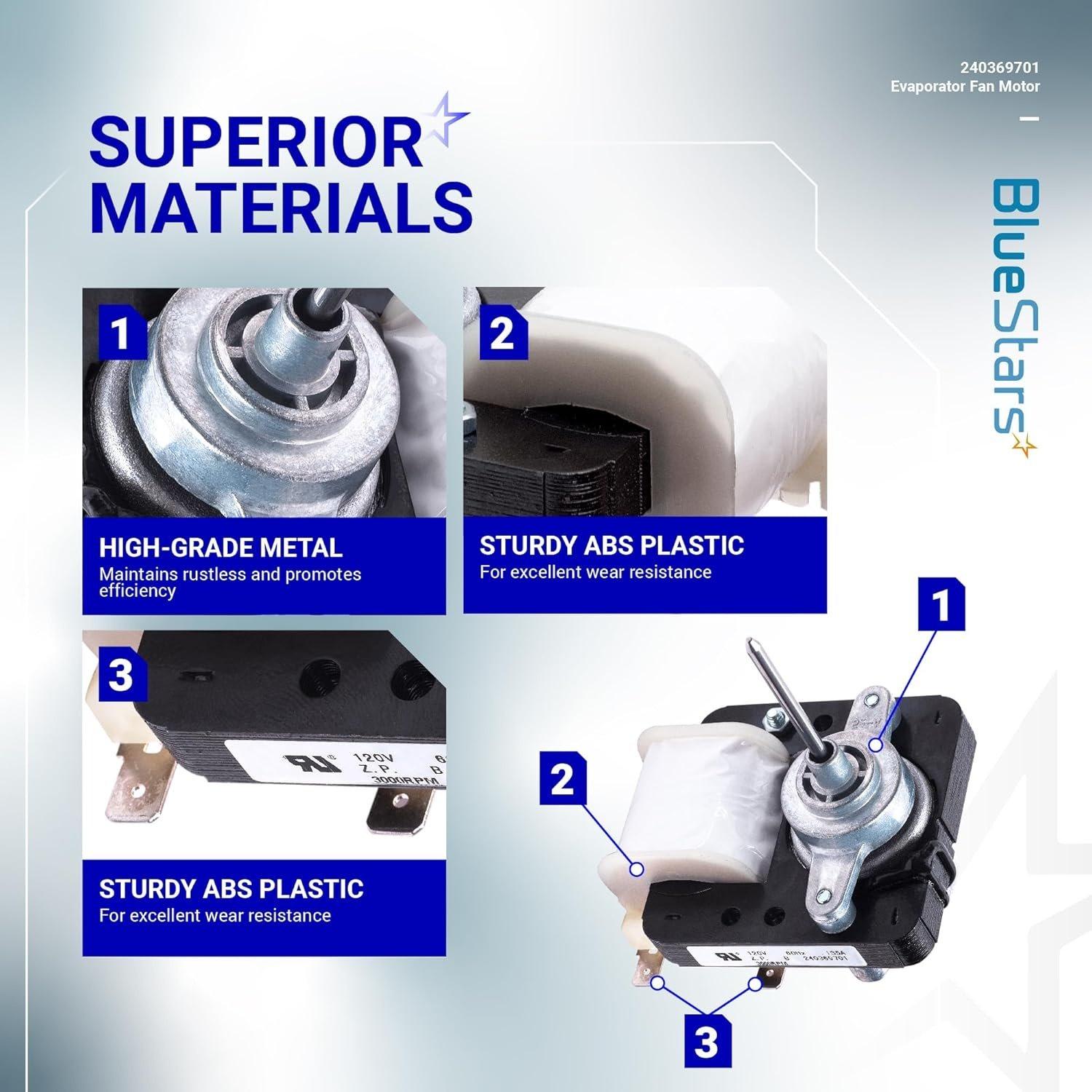 [Lifetime Warranty] 240369701 Refrigerator Evaporator Fan Motor - Compatible with Frigidaire Kenmore Electrolux Refrigerators - Replaces AP4700070 PS3419839 5303918549 image 8